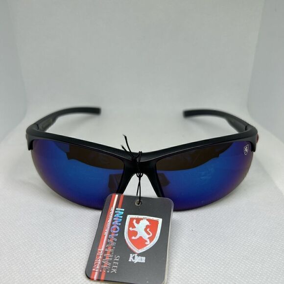 Khan Mens Mirrored Sunglasses - Picture 2 of 3